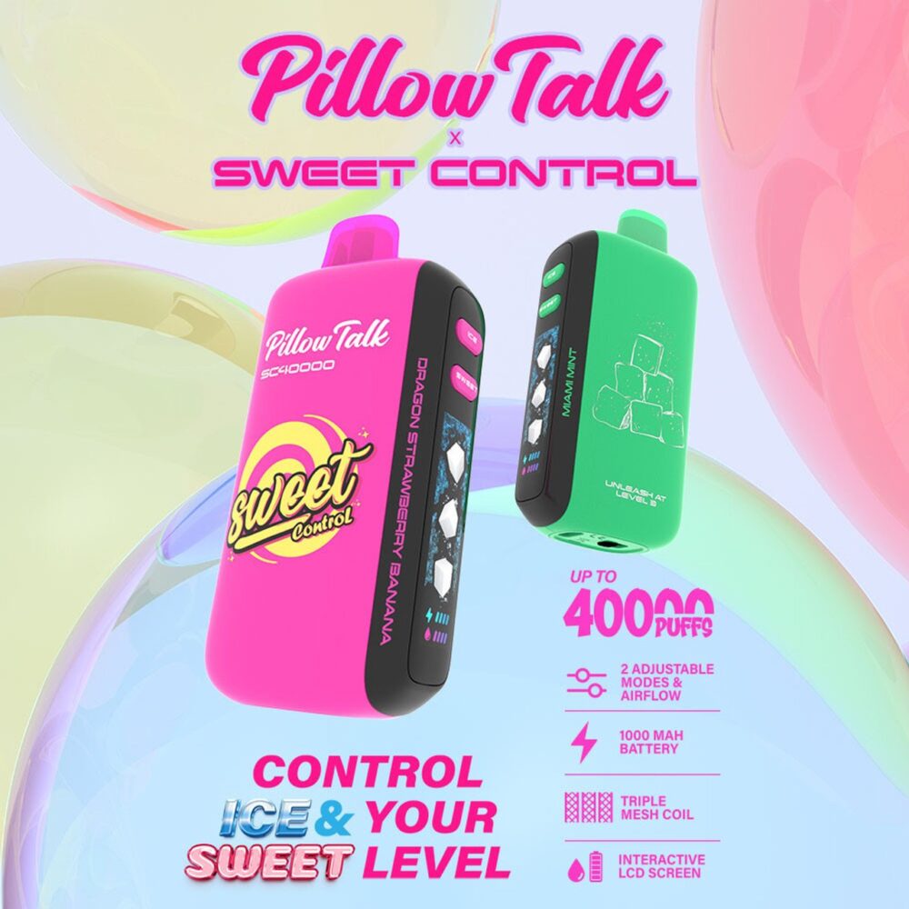 Pillow Talk Sweet Control SC40000 Puffs 20ML Disposable Device With Ice & Sweet Control - Display of 5 - Image 2